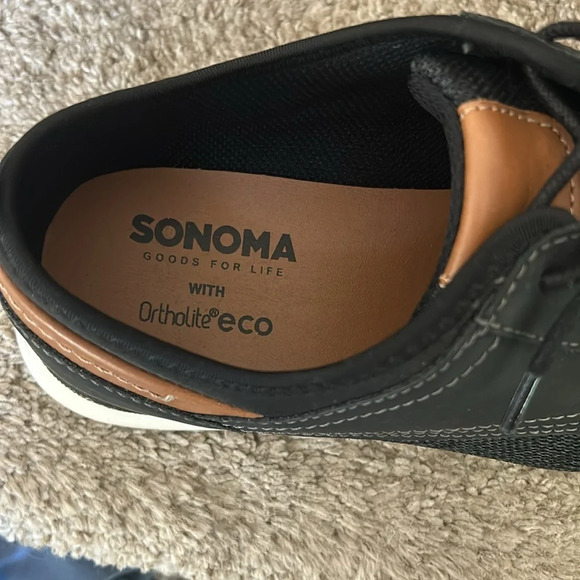 Sonoma with Ortholite Eco black and brown shoes. Very comfy! Men’s size 10 - Picture 6 of 12